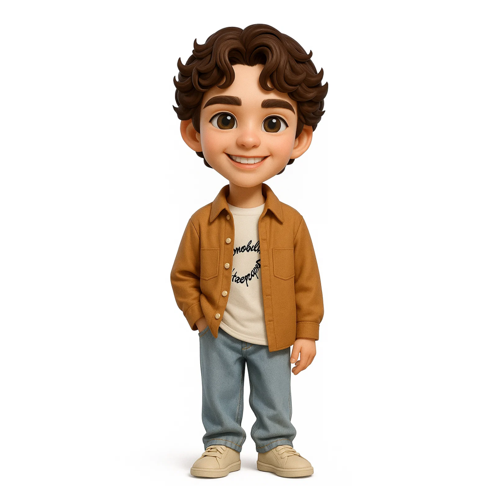 Personalized Mini Me Figurine: Unique handcrafted keepsake for relatives.